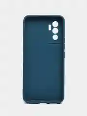 Синий силиконовый чехол для Vivo V23e (Виво В23Е), прозрачный