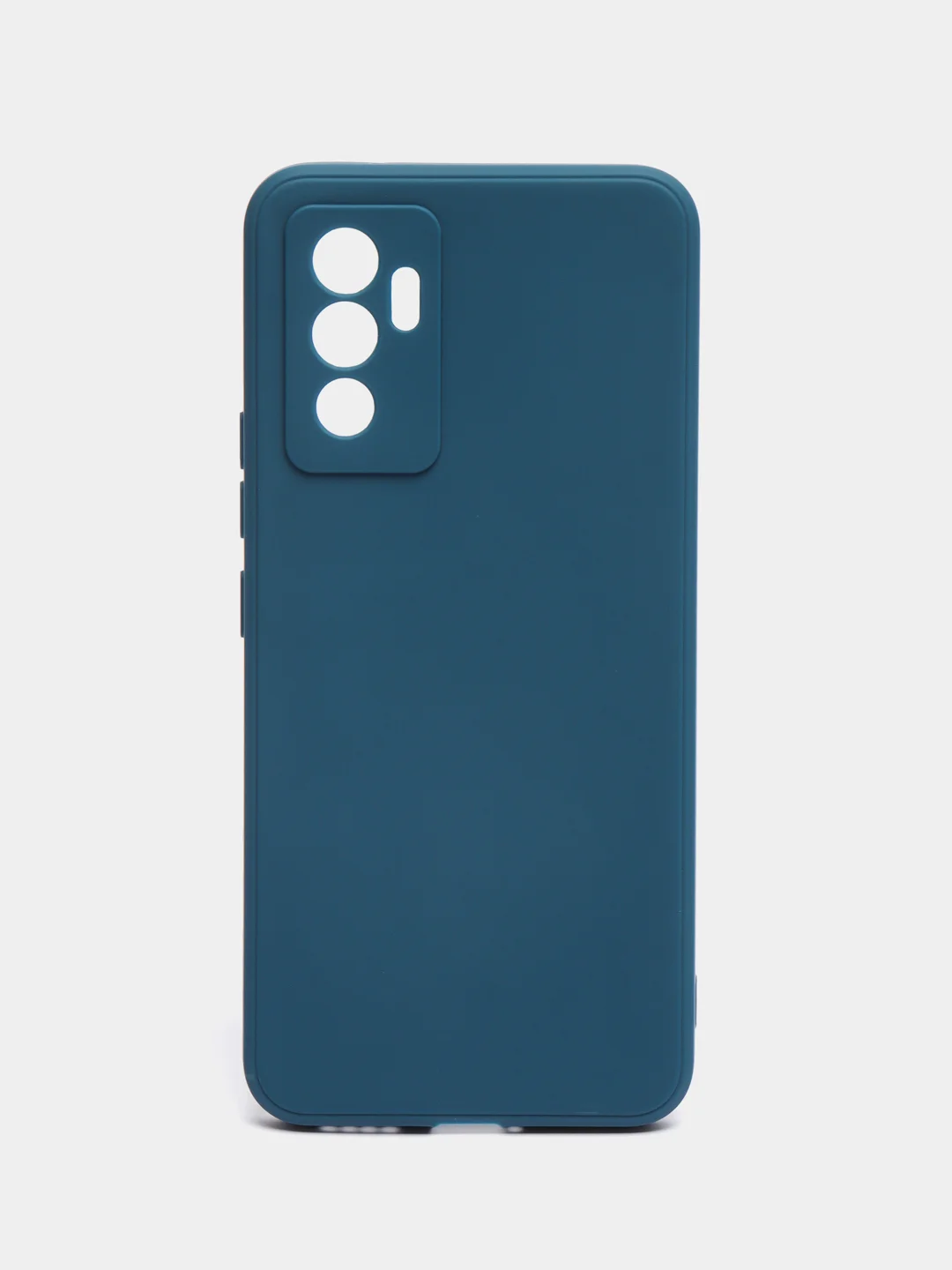 Синий силиконовый чехол для Vivo V23e (Виво В23Е), прозрачный