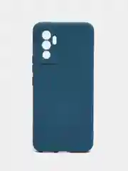 Синий силиконовый чехол для Vivo V23e (Виво В23Е), прозрачный