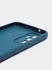 Синий силиконовый чехол для Vivo V23e (Виво В23Е), прозрачный
