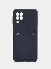 Темно-синий силиконовый чехол для Samsung Galaxy A22 4G, M32 4G, M22 4g, F22(самсунг а22, м32,м22,Ф22)