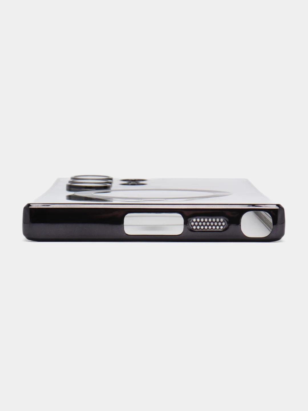Черный чехол-накладка c защитой камеры для Samsung S23 Ultra MagSafe, магнит