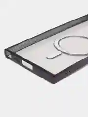 Черный чехол-накладка c защитой камеры для Samsung S23 Ultra MagSafe, магнит