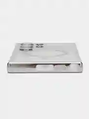 Серебряный чехол-накладка c защитой камеры для Samsung S23 Ultra MagSafe, магнит