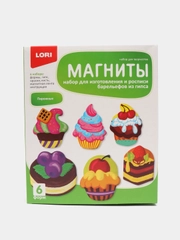 Набор для детского творчества. Фигурки на магнитах "Пирожные". Lori