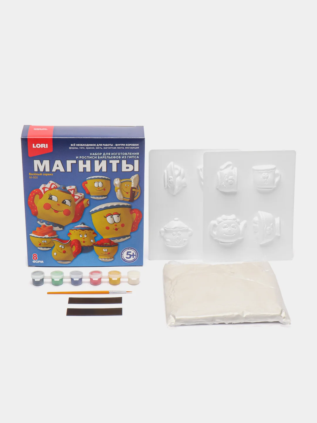 Набор для детского творчества, фигурки на магнитах "Веселый сервиз", Lori