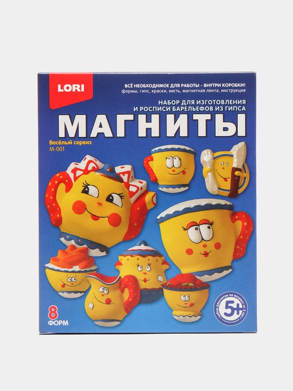 Набор для детского творчества, фигурки на магнитах "Веселый сервиз", Lori