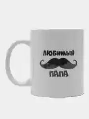 Тёмно-коричневый кружка с принтом-промо,  10 видов