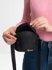 Черный женская сумка, через плечо, спортивная, мужская, мини, на подарок