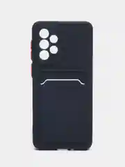 Темно-синий силиконовый чехол Samsung Galaxy A33 5G (Самсунг Галакси А33 5 джи), прозрачный