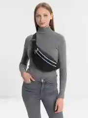 Черный сумка поясная, женская, на пояс, барсетка