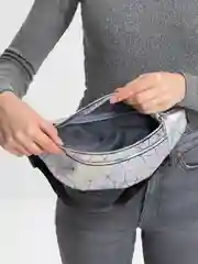 Молочный сумка поясная, женская, на пояс, барсетка