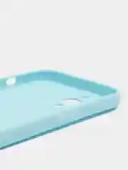 Голубой чехол для iPhone 12 Pro Max (Айфон 12 про макс) черный, c защитой камеры