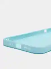 Голубой чехол для iPhone 12 Pro Max (Айфон 12 про макс) черный, c защитой камеры
