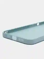 Светло-синий чехол для iPhone 12 Pro Max (Айфон 12 про макс) черный, c защитой камеры