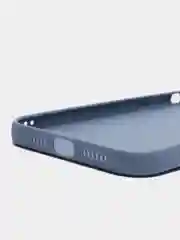 Синий меланж чехол для iPhone 12 Pro Max (Айфон 12 про макс) черный, c защитой камеры