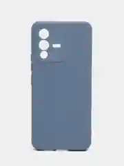 Синий меланж силиконовый чехол для Vivo V23 5G, Виво В23 5 Джи, с карманом для карт, прозрачный