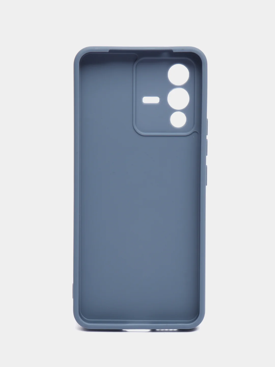 Синий меланж силиконовый чехол для Vivo V23 5G, Виво В23 5 Джи, с карманом для карт, прозрачный