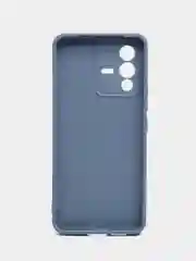 Синий меланж силиконовый чехол для Vivo V23 5G, Виво В23 5 Джи, с карманом для карт, прозрачный