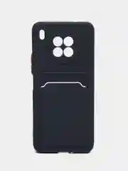 Темно-синий силиконовый чехол для Honor 50 lite, Nova 8i, X20, Хонор 50 Лайт, Нова 8ай, Икс20