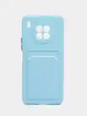 Голубой силиконовый чехол для Honor 50 lite, Nova 8i, X20, Хонор 50 Лайт, Нова 8ай, Икс20