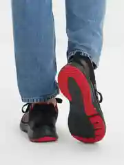Алый кроссовки мужские, в сетку