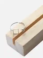 Серый кольцо женское безразмерное, кольцо регулируемое геометрия