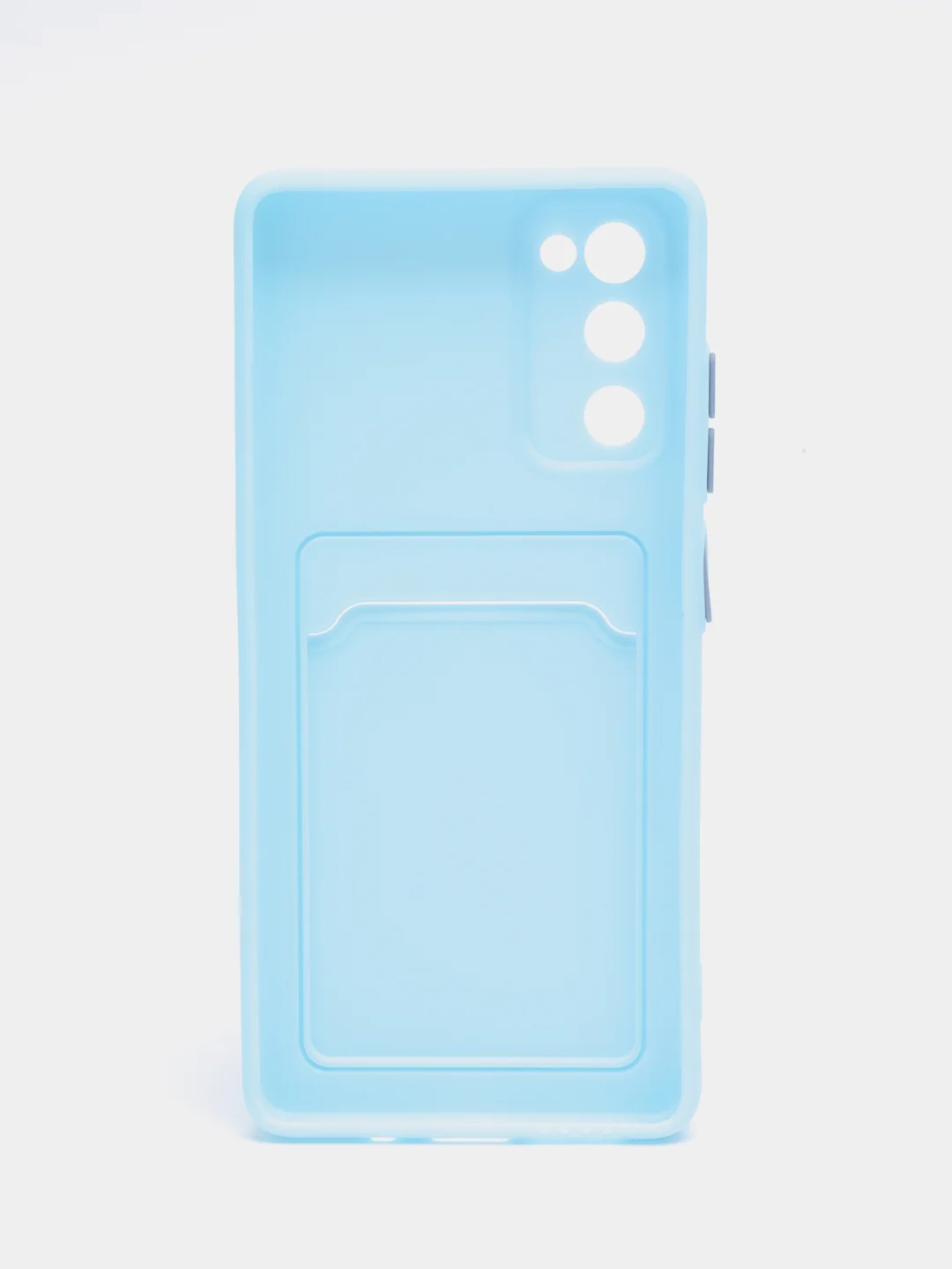 Голубой чехол Samsung Galaxy S20 FE (S20FE, Fan Edition), силиконовый (Самсунг Галакси С20 ФЕ)