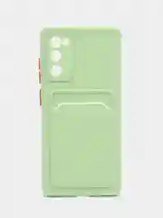 Зеленый чехол Samsung Galaxy S20 FE (S20FE, Fan Edition), силиконовый (Самсунг Галакси С20 ФЕ)