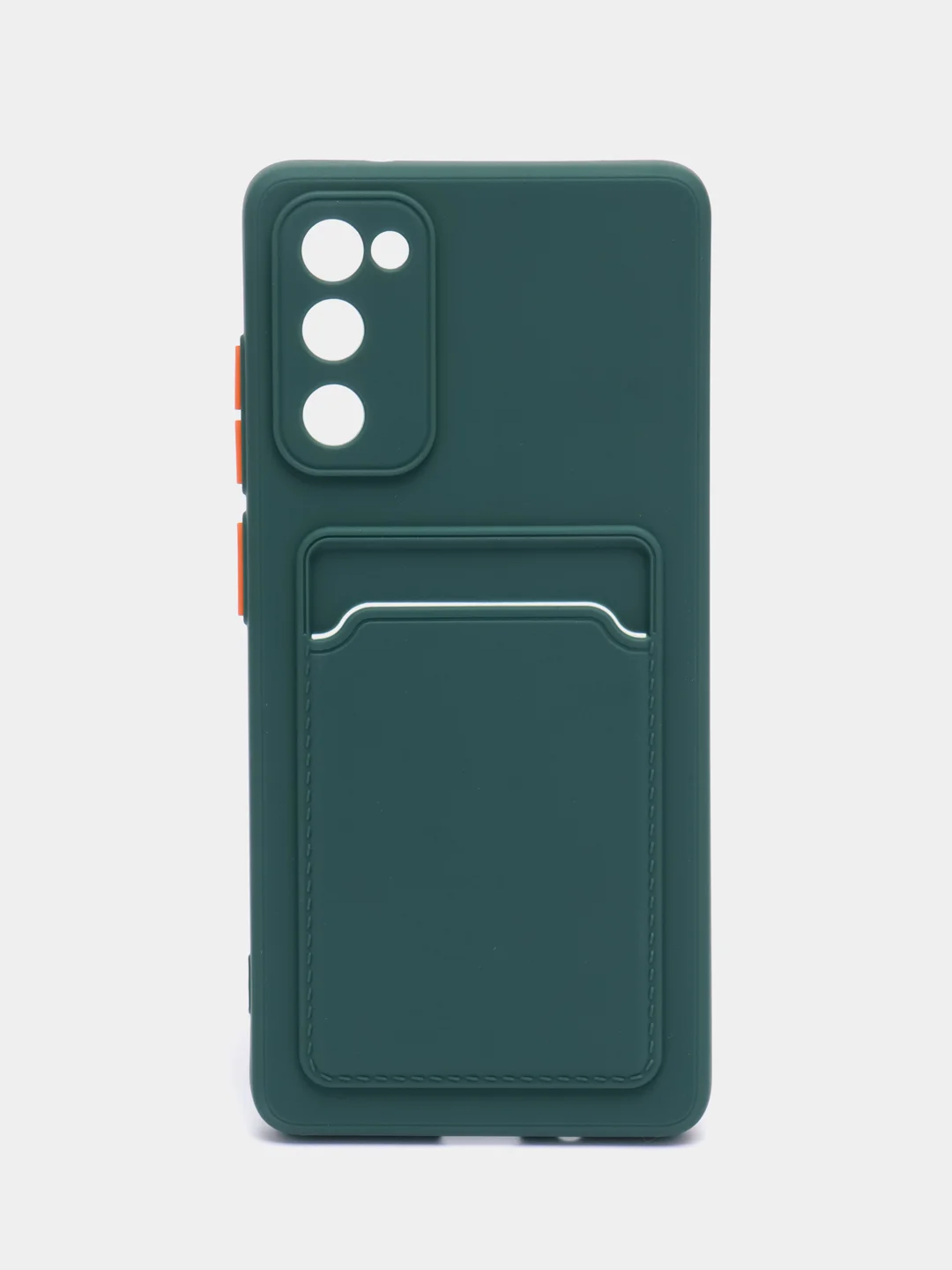 Тёмно-зелёный чехол Samsung Galaxy S20 FE (S20FE, Fan Edition), силиконовый (Самсунг Галакси С20 ФЕ)