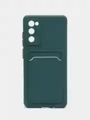 Тёмно-зелёный чехол Samsung Galaxy S20 FE (S20FE, Fan Edition), силиконовый (Самсунг Галакси С20 ФЕ)