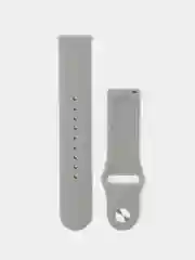 Серый силиконовый ремешок для Xiaomi Amazfit Bip / Huawei / Haylou / Samsung, с кнопкой, 22 мм