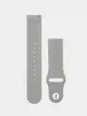 Серый силиконовый ремешок для Xiaomi Amazfit Bip / Huawei / Haylou / Samsung, с кнопкой, 22 мм