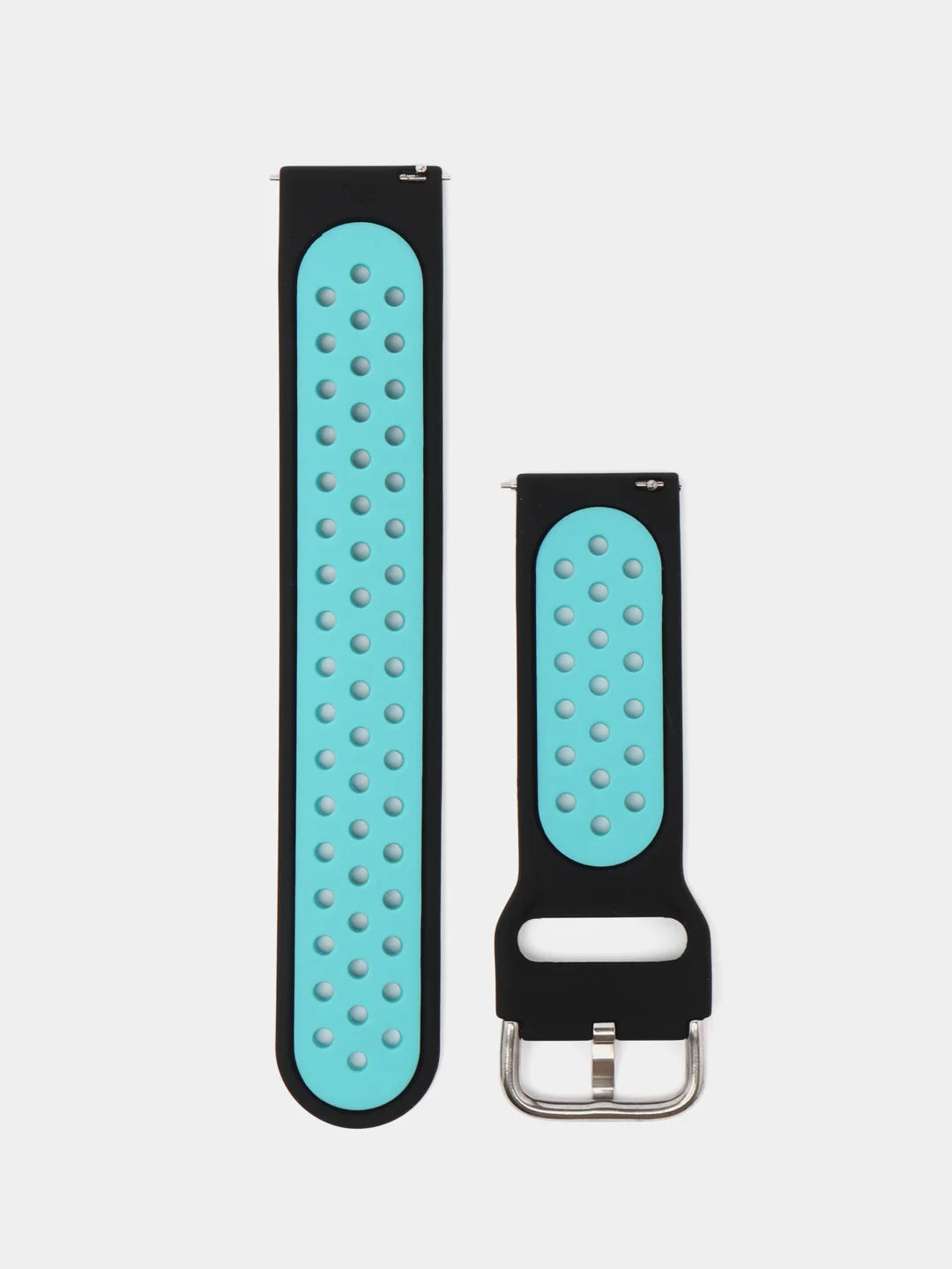 Бирюзовый силиконовый ремешок на застежке для Amazfit Bip/GTR 42/GTS/Huawei/Honor/Samsung, 22 мм