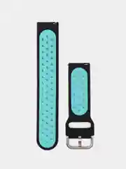 Бирюзовый силиконовый ремешок на застежке для Amazfit Bip/GTR 42/GTS/Huawei/Honor/Samsung, 22 мм