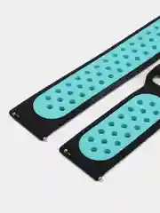 Бирюзовый силиконовый ремешок на застежке для Amazfit Bip/GTR 42/GTS/Huawei/Honor/Samsung, 22 мм