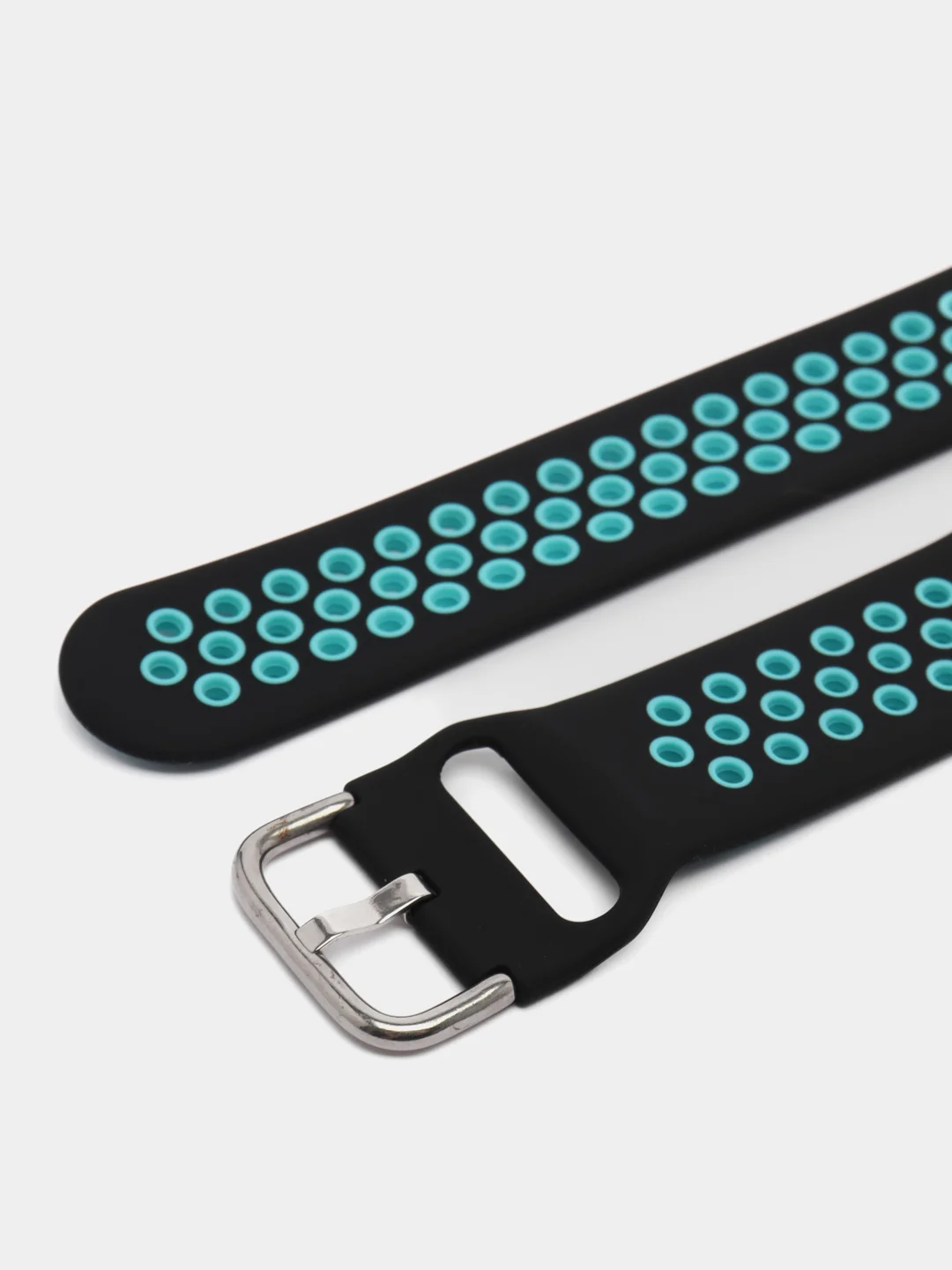 Бирюзовый силиконовый ремешок на застежке для Amazfit Bip/GTR 42/GTS/Huawei/Honor/Samsung, 22 мм