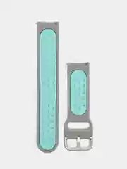Серый силиконовый ремешок на застежке для Amazfit Bip/GTR 42/GTS/Huawei/Honor/Samsung, 22 мм