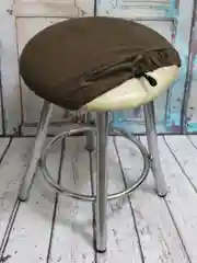 Коричневый чехол на табурет МАТЕХ VELOURS, 40*40 см
