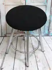 Черный чехол на табурет МАТЕХ VELOURS, 40*40 см