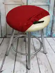 Красный чехол на табурет МАТЕХ VELOURS, 40*40 см