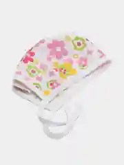 Розовый шапочка чепчик на завязках для новорожденного, швы наружу, 100% хлопок, кулирка
