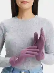 Фуксия перчатки демисезонные