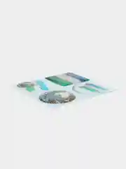 3D наклейки на телефон "Флаг Узбекистана", 4 штуки