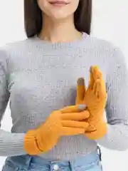 Горчичный перчатки сенсорные
