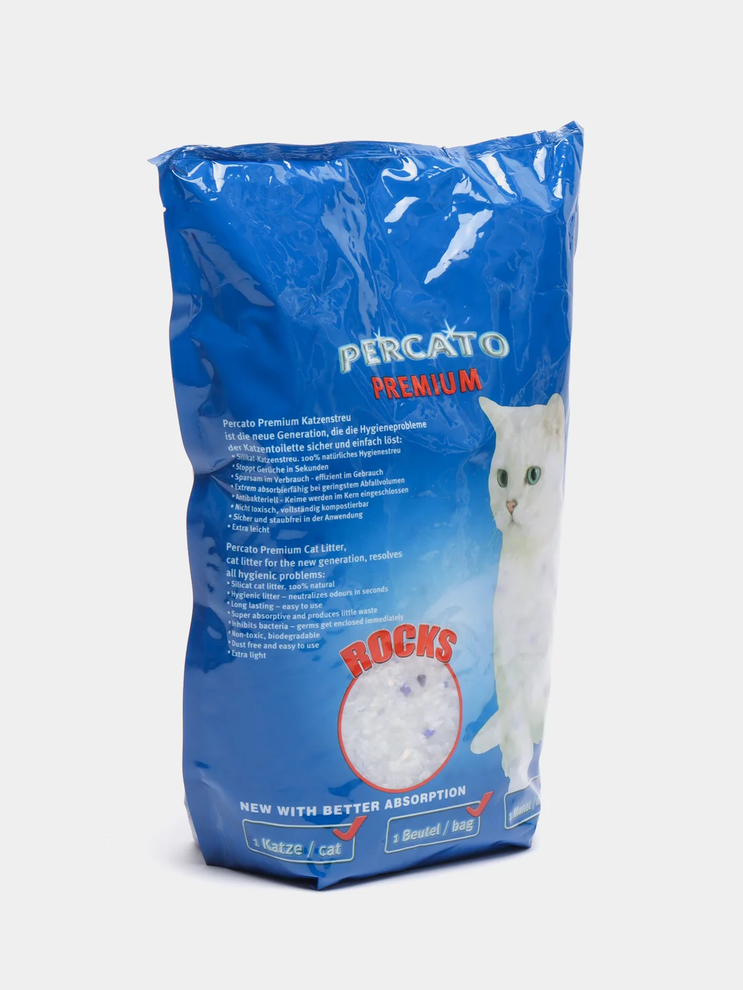 Наполнитель PERCATO Lilli Pet для кошачьего туалета силикагелевый 5 литров 2 кг 04-46880