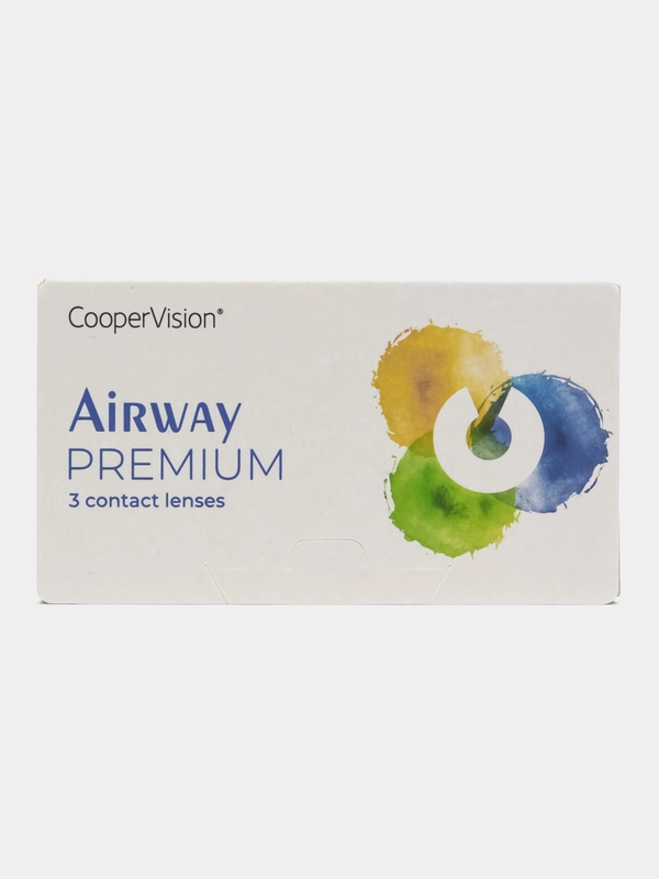 Контактные линзы Airway Premium, 3 штуки, на месяц