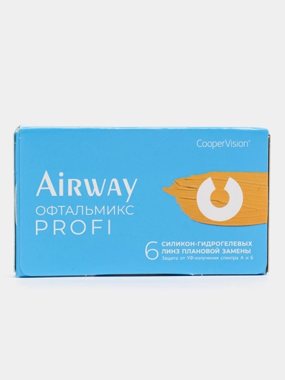 Контактные линзы Airway Profi, 6 шт, на месяц
