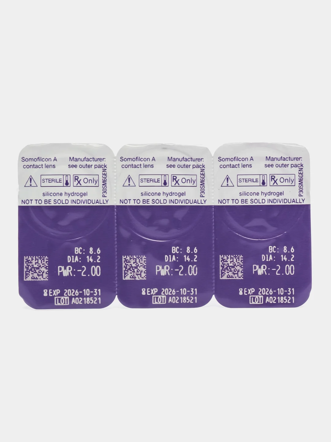 Контактные линзы Airway Profi, 6 шт, на месяц