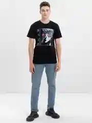 Хром футболка мужская по аниме "Атака титанов", Evangelion, Hunter, светящаяся
